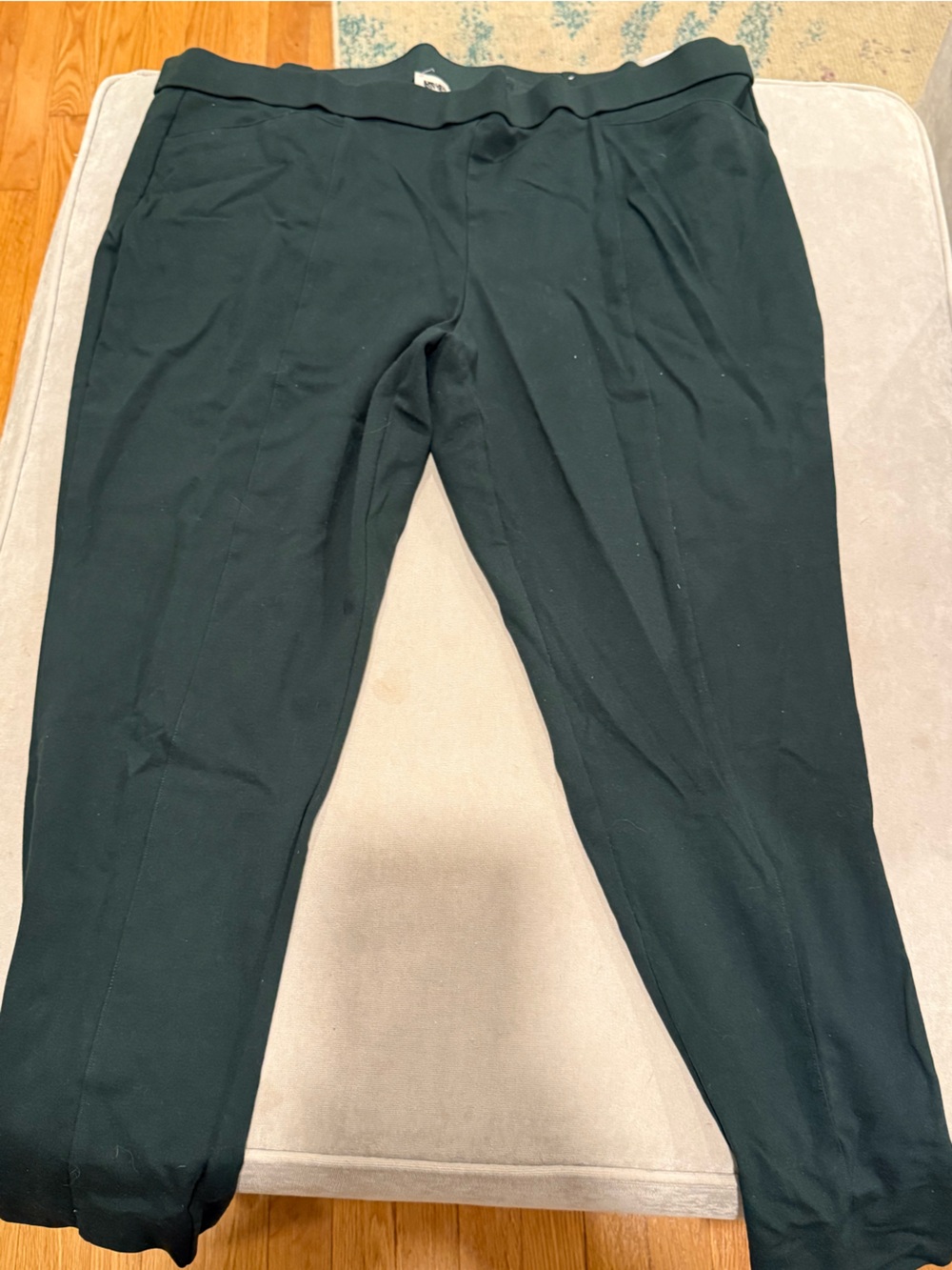 Anne Klein Green Ponte Pull-On Leggings